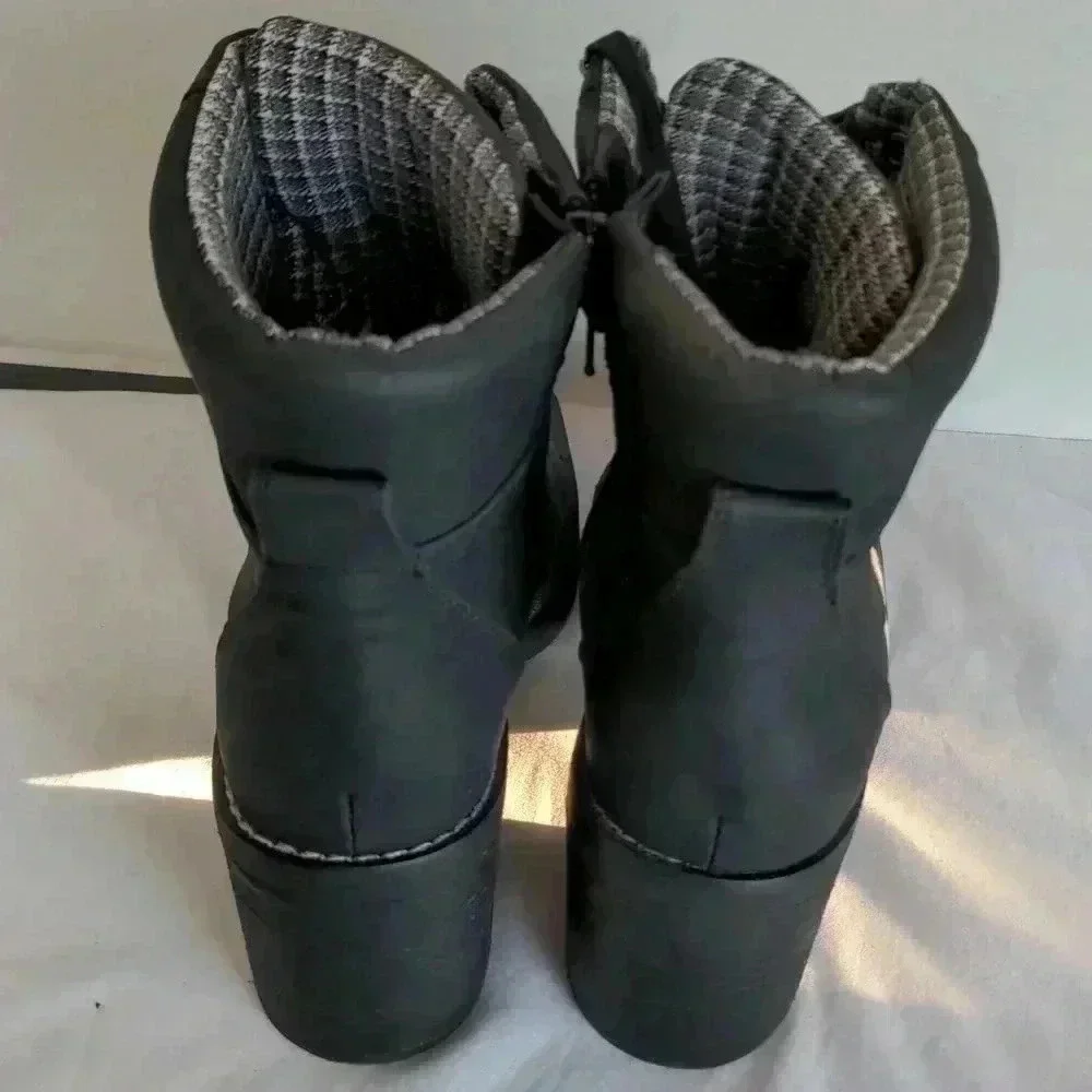Crown Vintage inner zip heeled Boots 9 1/2 - Picture 4 of 9